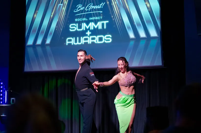 Dancers performing at the Be Great! Awards gala