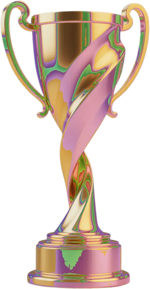 Be Great! humanitarian award trophy